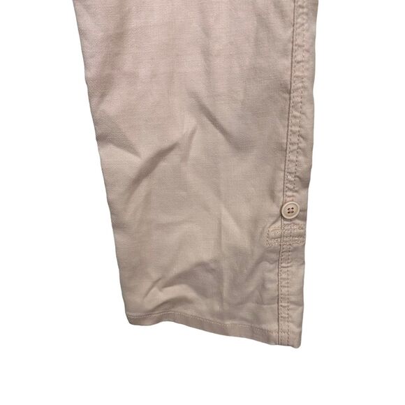 Level 99 Women's Lily Linen Pink Peach Cargo Pants Size 28 - Picture 5 of 9